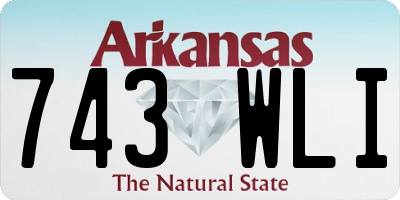 AR license plate 743WLI
