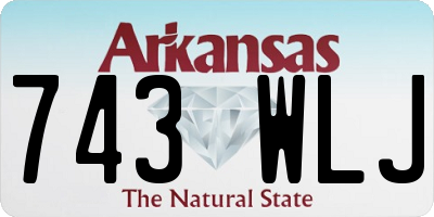 AR license plate 743WLJ