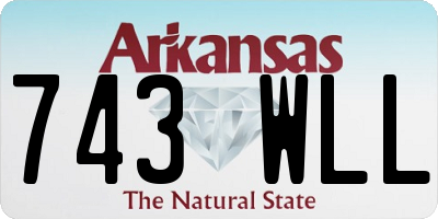 AR license plate 743WLL