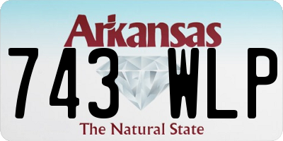 AR license plate 743WLP