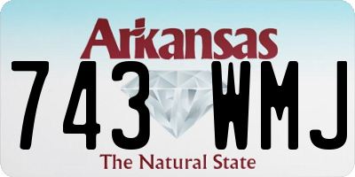 AR license plate 743WMJ