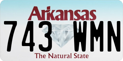 AR license plate 743WMN