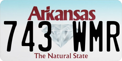AR license plate 743WMR