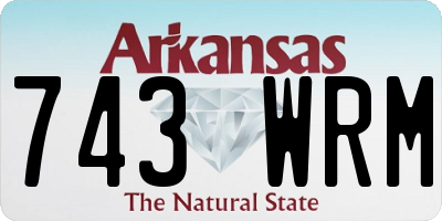 AR license plate 743WRM