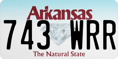 AR license plate 743WRR