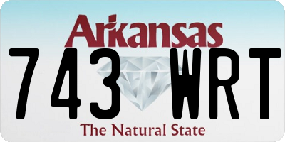 AR license plate 743WRT