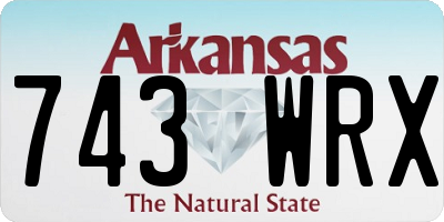 AR license plate 743WRX