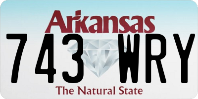 AR license plate 743WRY