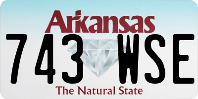 AR license plate 743WSE