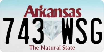 AR license plate 743WSG