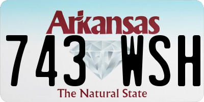 AR license plate 743WSH