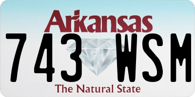 AR license plate 743WSM