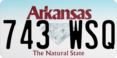 AR license plate 743WSQ