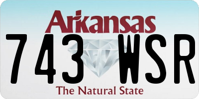 AR license plate 743WSR
