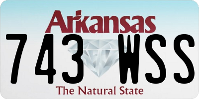AR license plate 743WSS