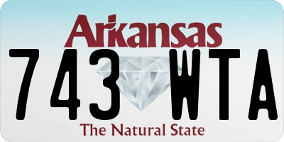 AR license plate 743WTA