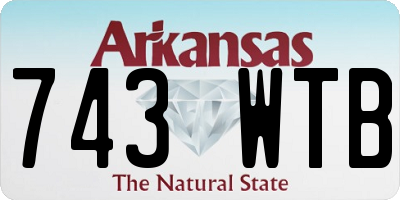 AR license plate 743WTB