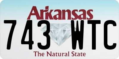 AR license plate 743WTC