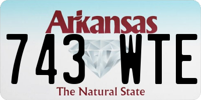 AR license plate 743WTE