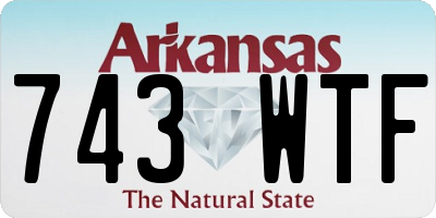 AR license plate 743WTF