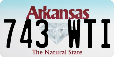 AR license plate 743WTI