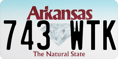 AR license plate 743WTK