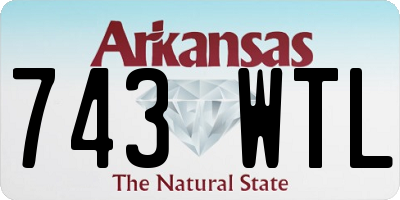 AR license plate 743WTL