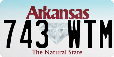 AR license plate 743WTM