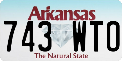 AR license plate 743WTO