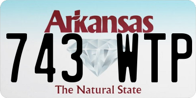 AR license plate 743WTP