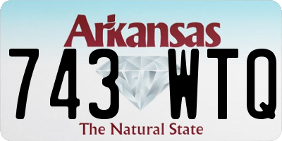 AR license plate 743WTQ