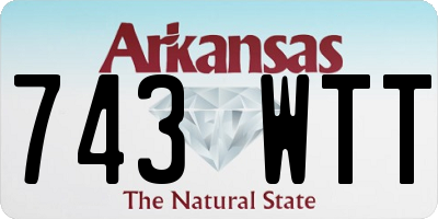 AR license plate 743WTT