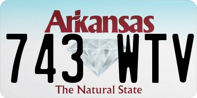 AR license plate 743WTV