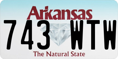 AR license plate 743WTW