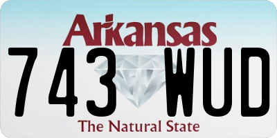 AR license plate 743WUD