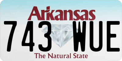 AR license plate 743WUE