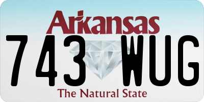 AR license plate 743WUG