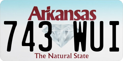 AR license plate 743WUI