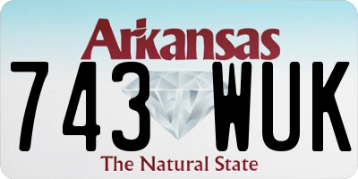 AR license plate 743WUK