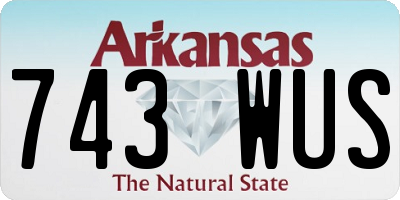 AR license plate 743WUS