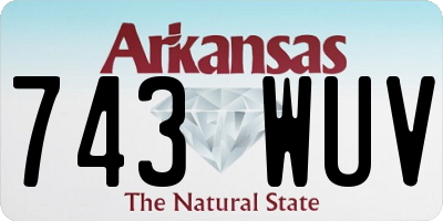 AR license plate 743WUV
