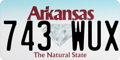 AR license plate 743WUX