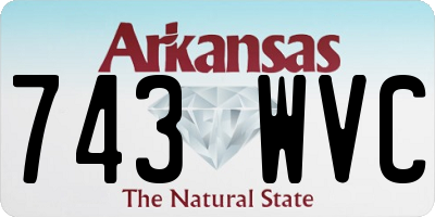 AR license plate 743WVC
