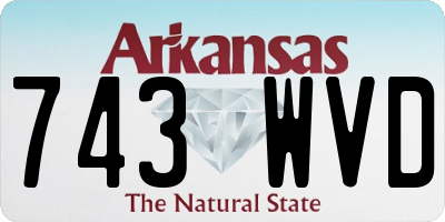 AR license plate 743WVD