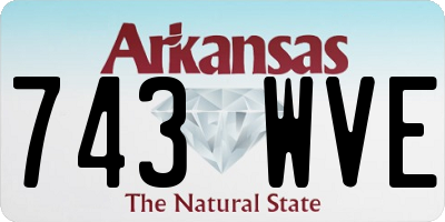 AR license plate 743WVE
