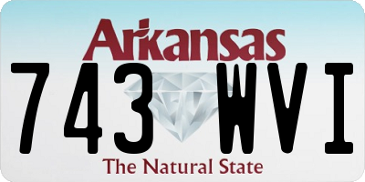 AR license plate 743WVI