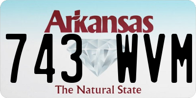 AR license plate 743WVM