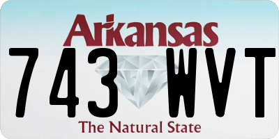 AR license plate 743WVT