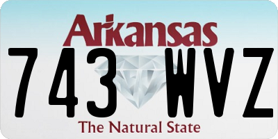 AR license plate 743WVZ