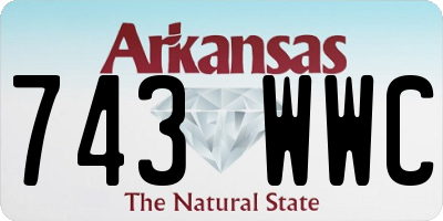 AR license plate 743WWC